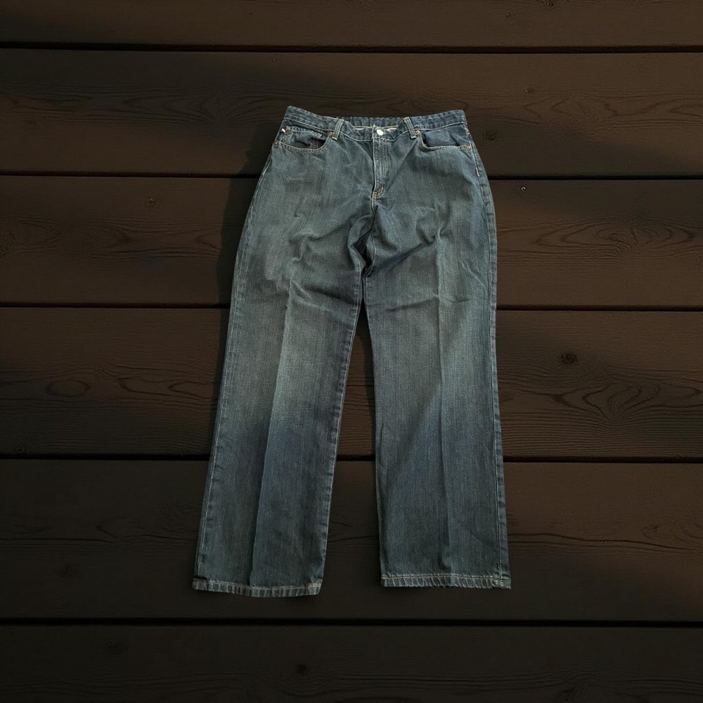 Ralph Lauren Saturday blue jeans size 14 cotton medium wash denim straight leg - Picture 15 of 16